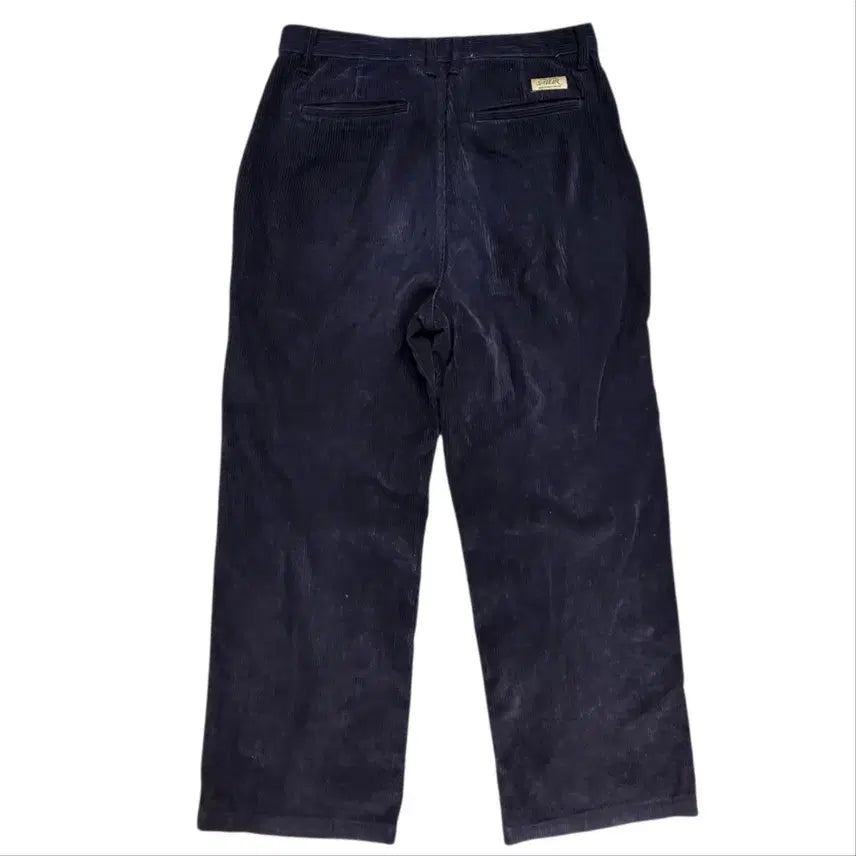 [BUNJANG] SATUR Navy Corduroy Wide Pants / SATUR 네이비 코듀로이 와이드 팬츠
