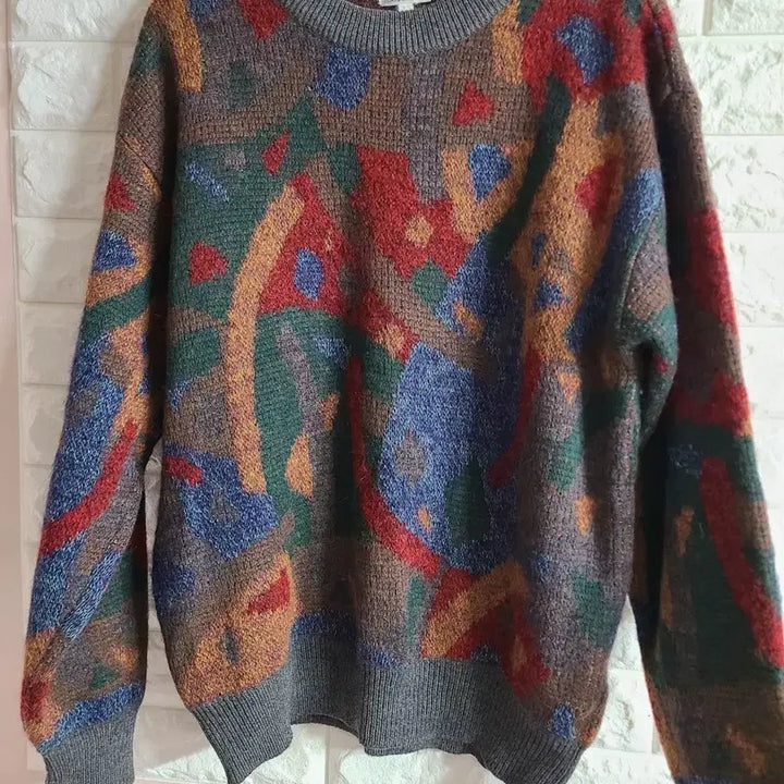 [BUNJANG] Ssangbangwool Lee Vintage Pattern Knitwear / (희귀템)쌍방울 Lee 빈티지 패턴 니트(95)