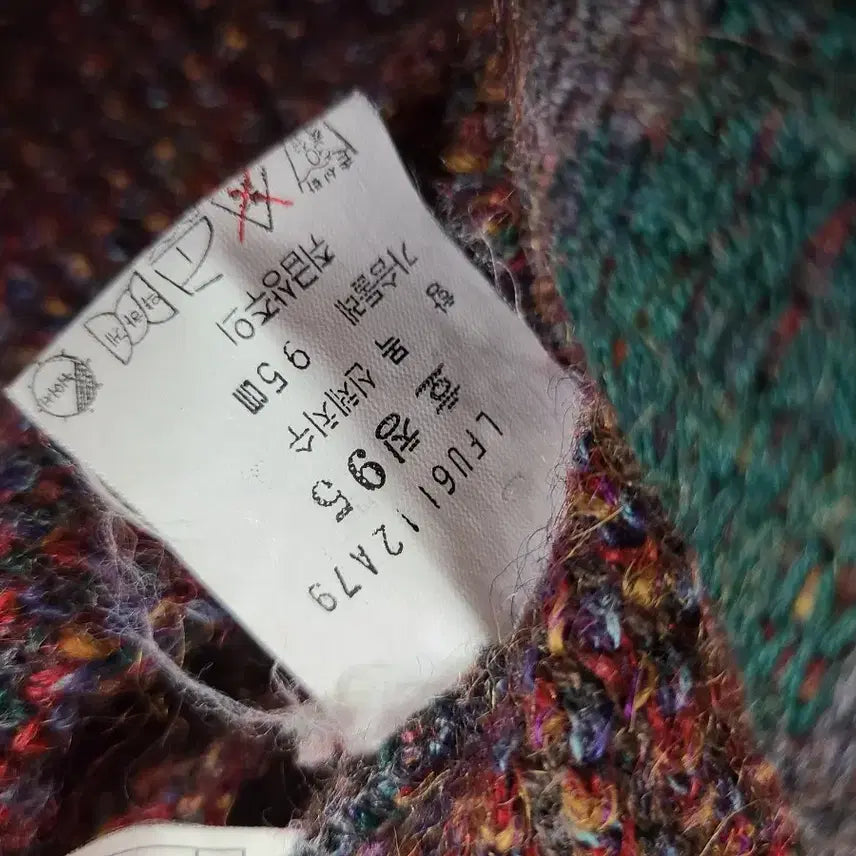 [BUNJANG] Ssangbangwool Lee Vintage Pattern Knitwear / (희귀템)쌍방울 Lee 빈티지 패턴 니트(95)