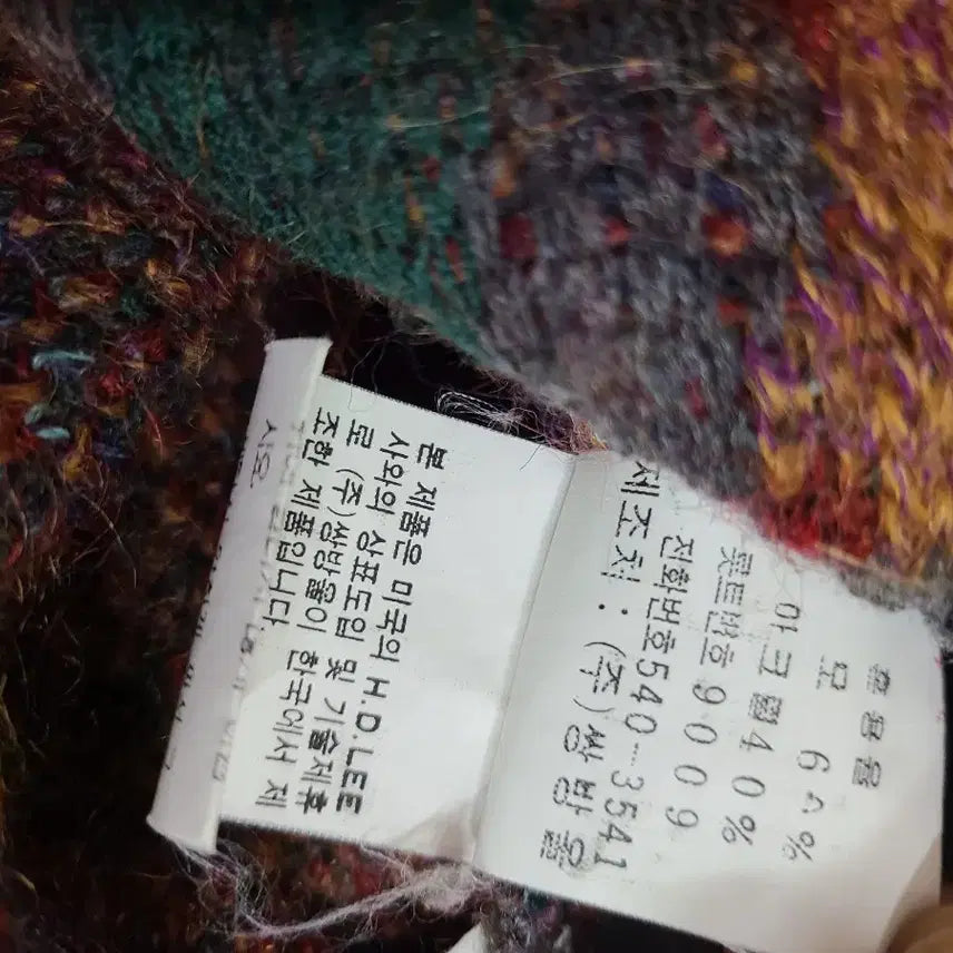[BUNJANG] Ssangbangwool Lee Vintage Pattern Knitwear / (희귀템)쌍방울 Lee 빈티지 패턴 니트(95)