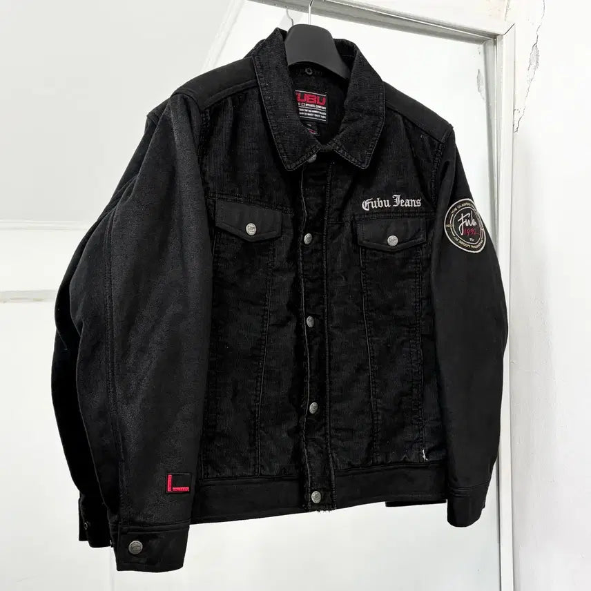 [BUNJANG] Fubu Suede Arm Sherpa Trucker Jacket / 후부 스웨이드암 쉐르파 트러커 자켓