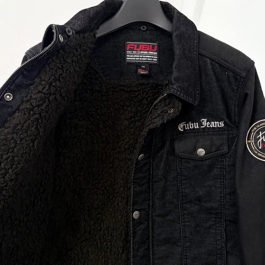 [BUNJANG] Fubu Suede Arm Sherpa Trucker Jacket / 후부 스웨이드암 쉐르파 트러커 자켓