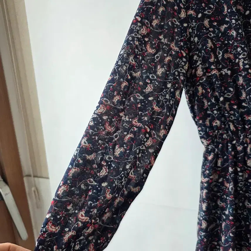 [SOLD OUT] 44-55)잔꽃무늬 시폰 밴딩원피스