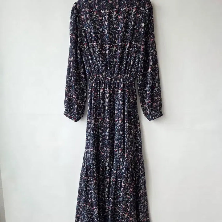 [SOLD OUT] 44-55)잔꽃무늬 시폰 밴딩원피스