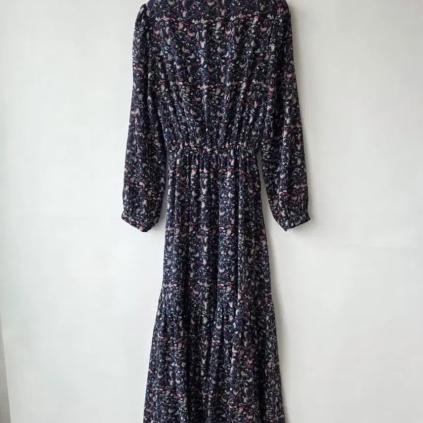 [SOLD OUT] 44-55)잔꽃무늬 시폰 밴딩원피스