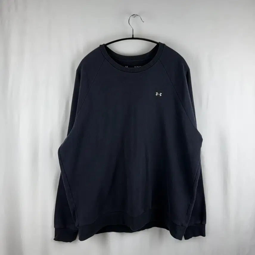 [BUNJANG] Under Armour Small Logo Fleece Sweatshirt / XL) 언더아머 스몰로고 기모 맨투맨 블랙