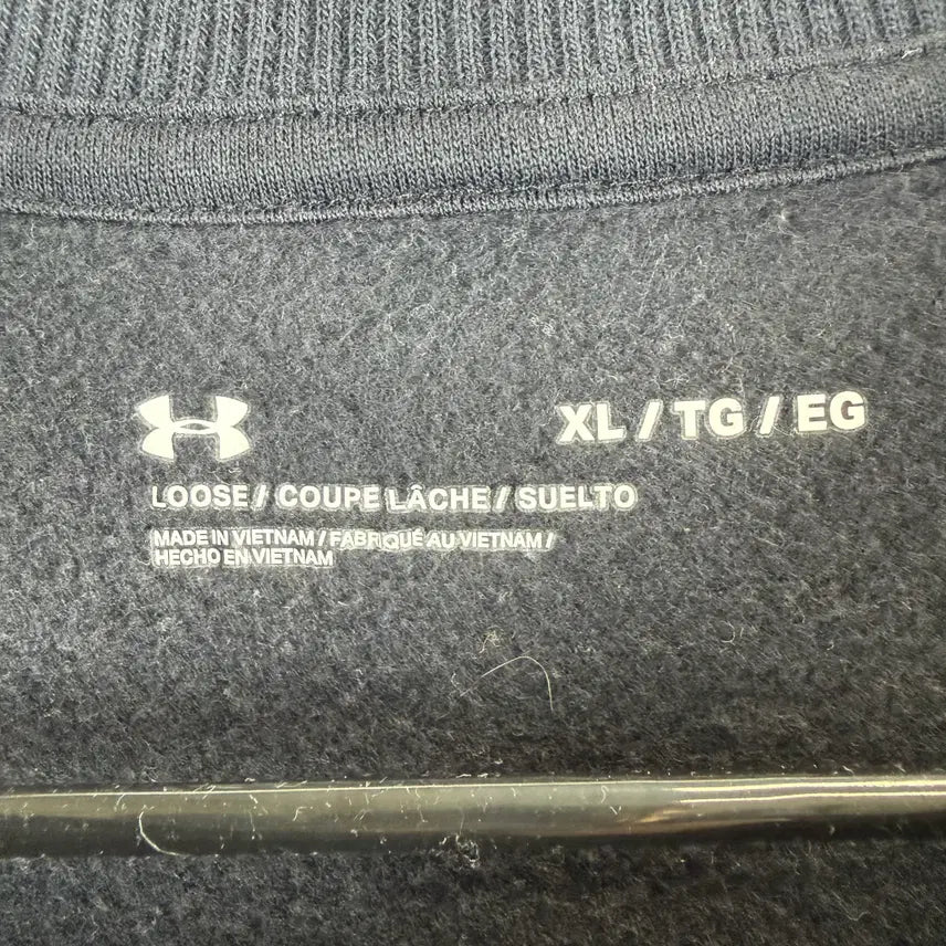 [BUNJANG] Under Armour Small Logo Fleece Sweatshirt / XL) 언더아머 스몰로고 기모 맨투맨 블랙