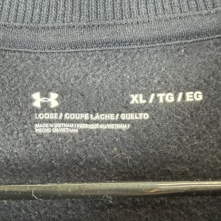 [BUNJANG] Under Armour Small Logo Fleece Sweatshirt / XL) 언더아머 스몰로고 기모 맨투맨 블랙