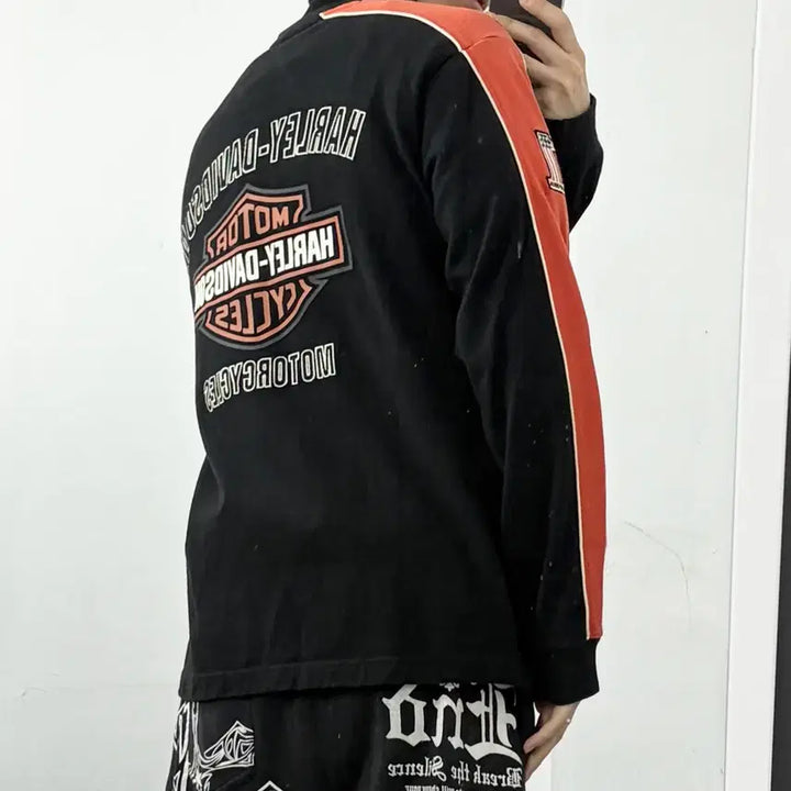 [BUNJANG] Harley Davidson Racing Sweatshirt / 할리데이비슨 레이싱 맨투맨