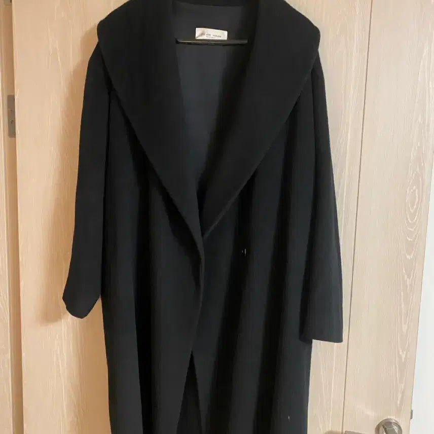 [BUNJANG] Cashmere 100% Black Half Coat / 캐시미어 100 블랙 반코트