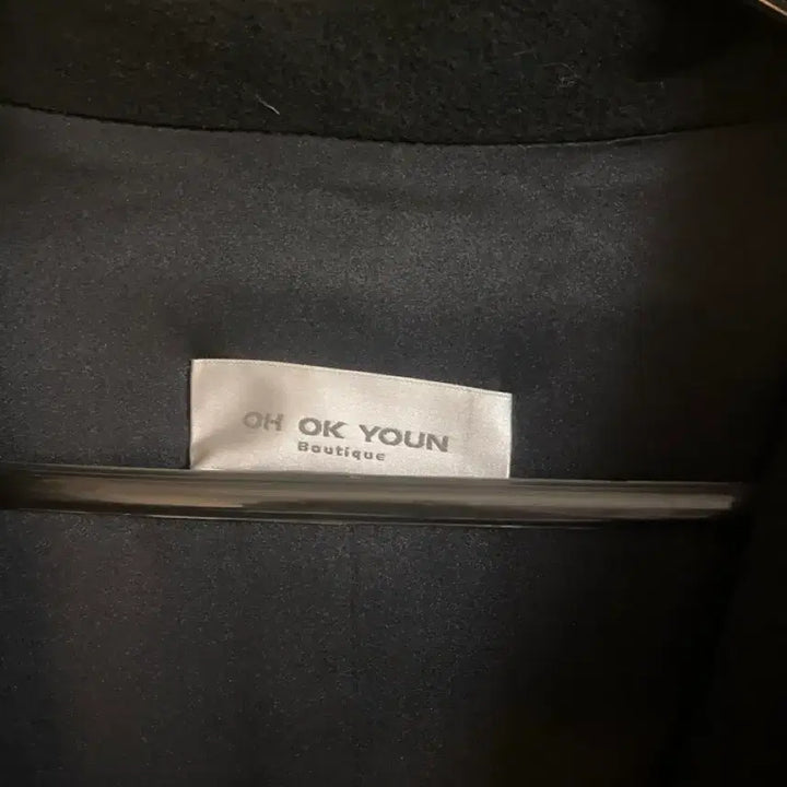 [BUNJANG] Cashmere 100% Black Half Coat / 캐시미어 100 블랙 반코트