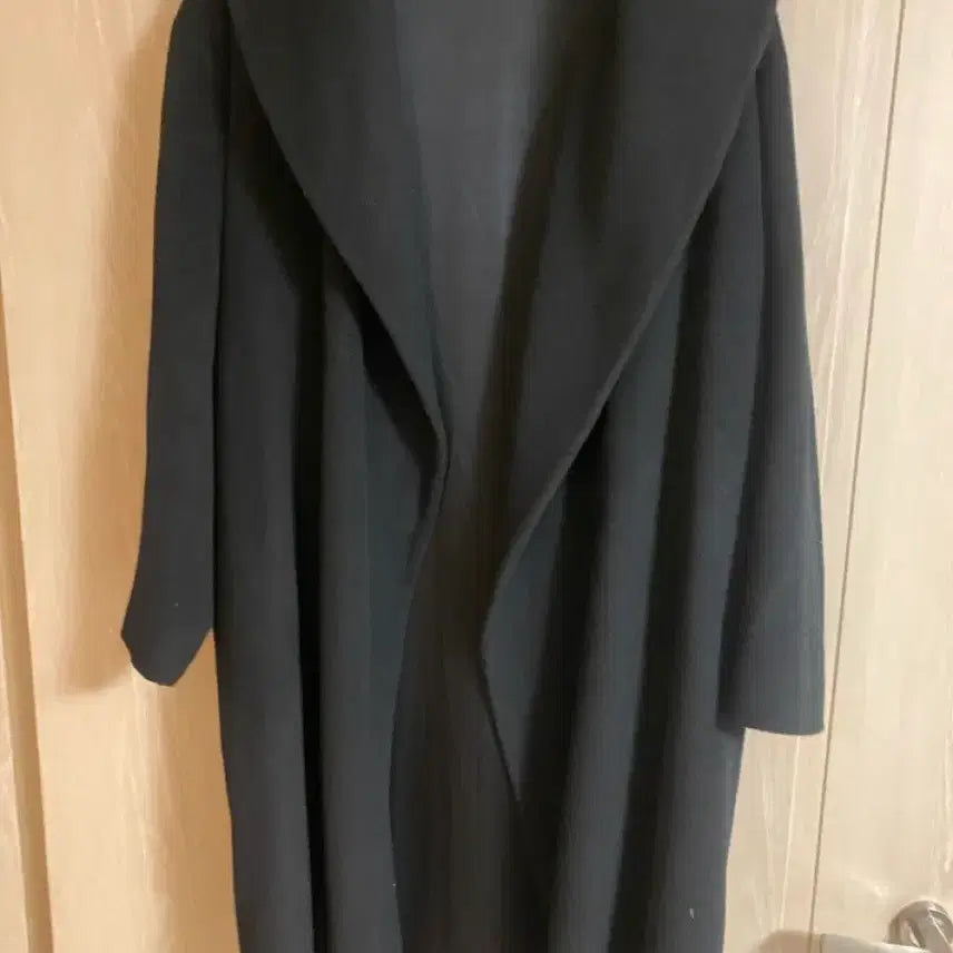 [BUNJANG] Cashmere 100% Black Half Coat / 캐시미어 100 블랙 반코트