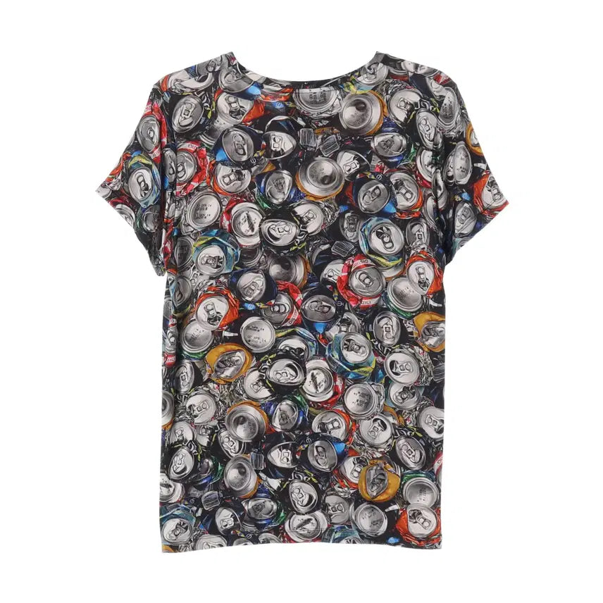 [BUNJANG] Moschino Crushed Soda Can Print T-shirt / 모스키노 크러쉬드 소다 캔 프린트 반팔 티셔츠