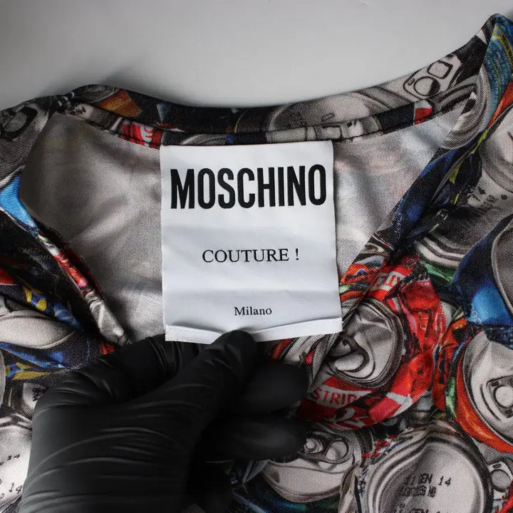 [BUNJANG] Moschino Crushed Soda Can Print T-shirt / 모스키노 크러쉬드 소다 캔 프린트 반팔 티셔츠