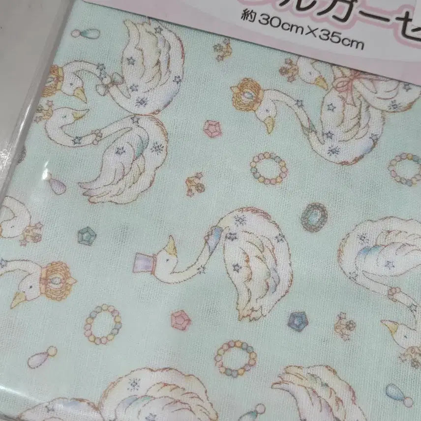 [BUNJANG] Blue Swan Japanese Fabric for 1/6 Doll / 블루백조 일본조각원단 육일돌 페어리
