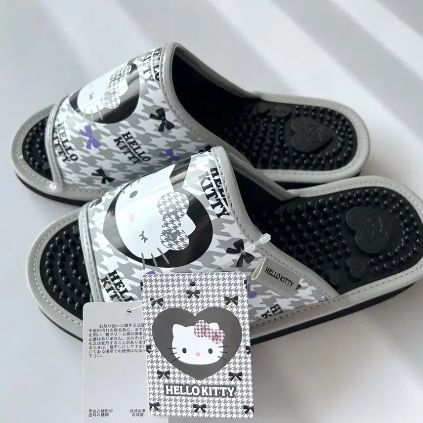 [BUNJANG] Sanrio Hello Kitty Monochidori Acupressure Slippers / 일본수입 산리오헬로키티슬리퍼 모노치도리헬로키티지압슬리퍼