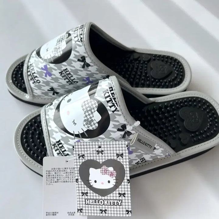 [BUNJANG] Sanrio Hello Kitty Monochidori Acupressure Slippers / 일본수입 산리오헬로키티슬리퍼 모노치도리헬로키티지압슬리퍼