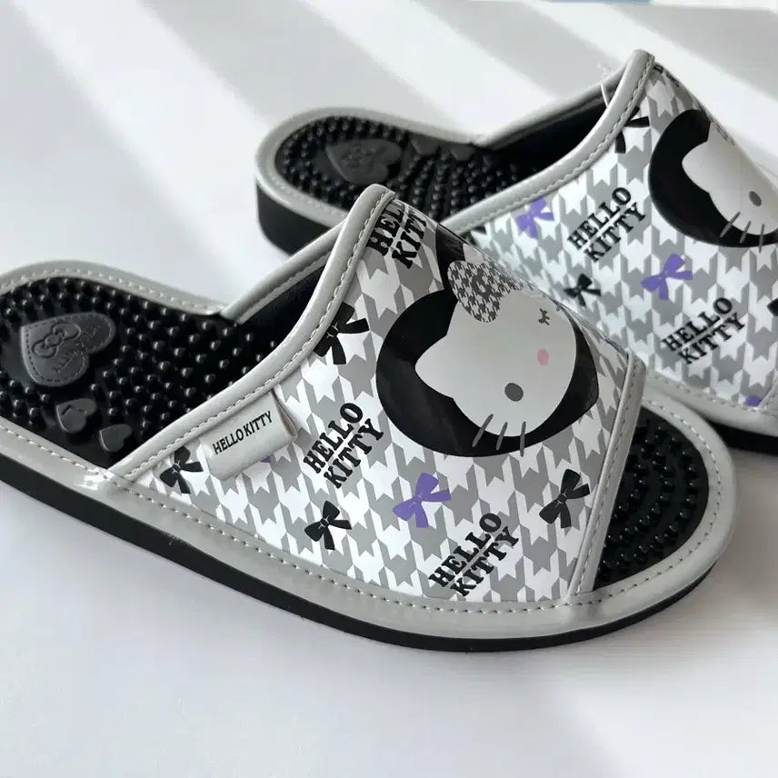 [BUNJANG] Sanrio Hello Kitty Monochidori Acupressure Slippers / 일본수입 산리오헬로키티슬리퍼 모노치도리헬로키티지압슬리퍼