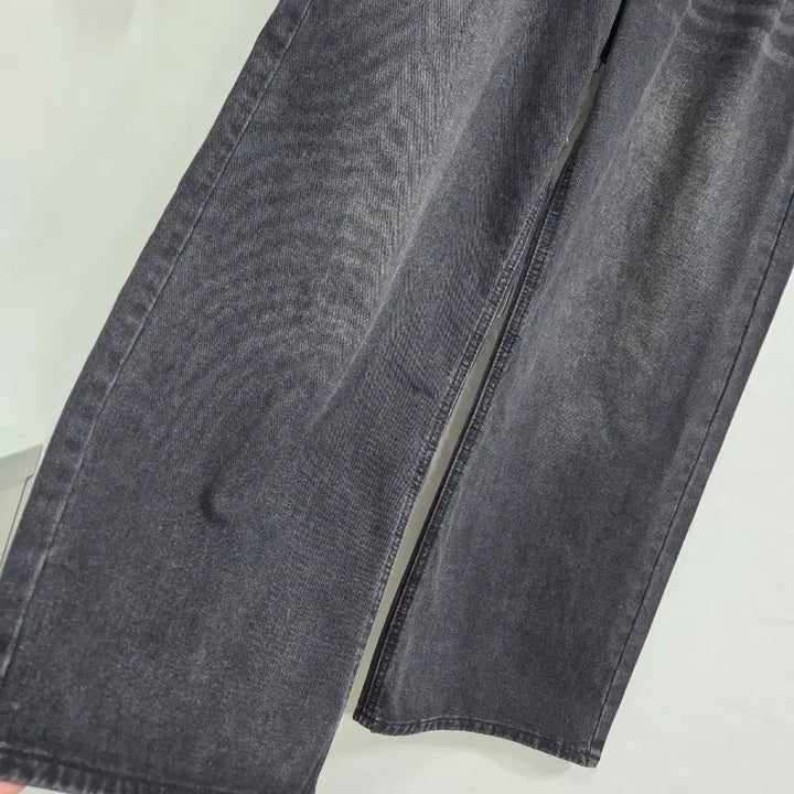 [BUNJANG] Black Wide Denim High Waist Pants S / 흑청 와이드 데님 하이웨스트 팬츠 S