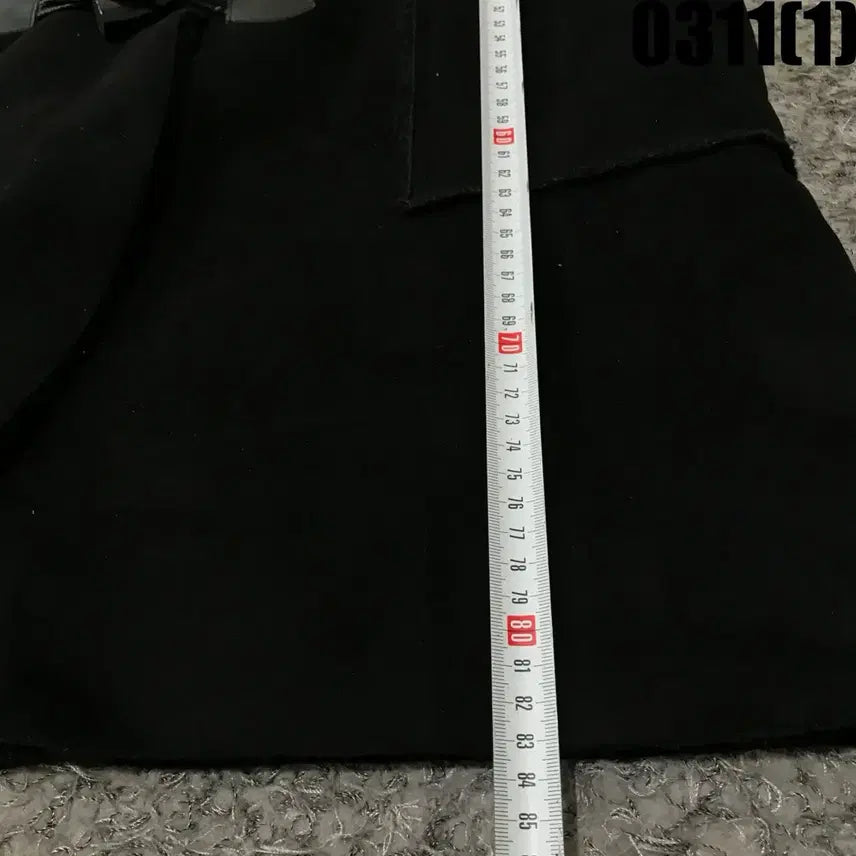 [SOLD OUT] U TURN 블랙 퍼 더플 코트 L