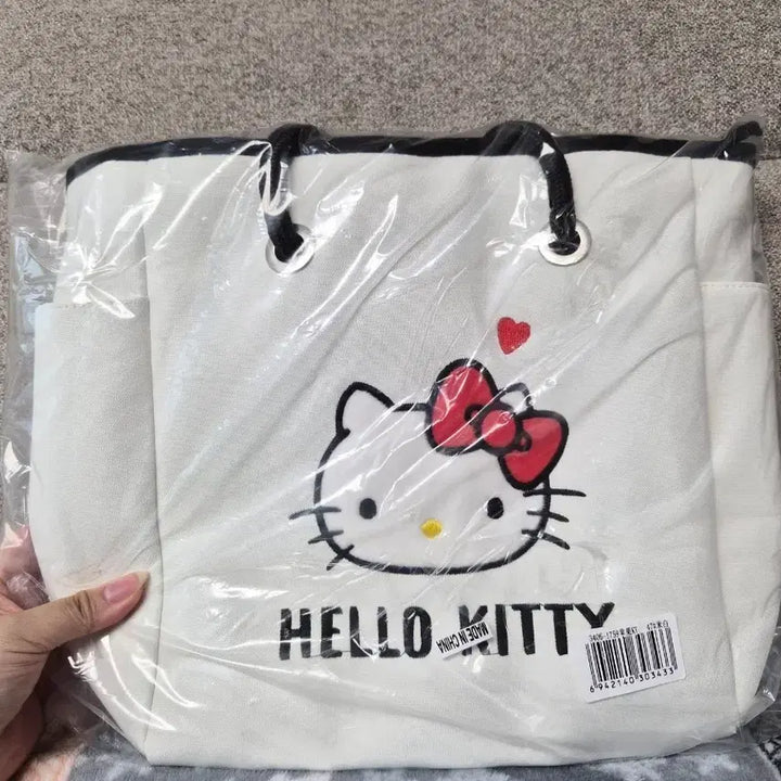 [BUNJANG] Sanrio Hello Kitty White Shopper Bag / 정품) 산리오 헬로키티 쇼퍼백 새상품 2종