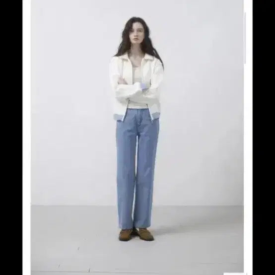 [BUNJANG] Yoonseul Shop Cotton Knit Blouson / 윤슬샵 코튼 니트 블루종