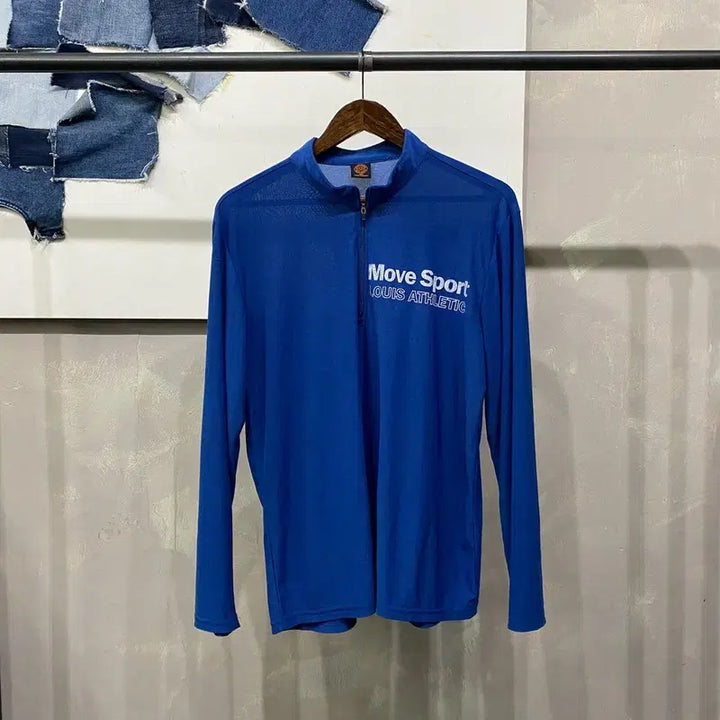 [BUNJANG] Louis Canada Golf Functional Half-Zip Long Sleeve T-Shirt / (105) 루이스캐나다 골프 봄 여름 기능성 반집업 긴팔 티