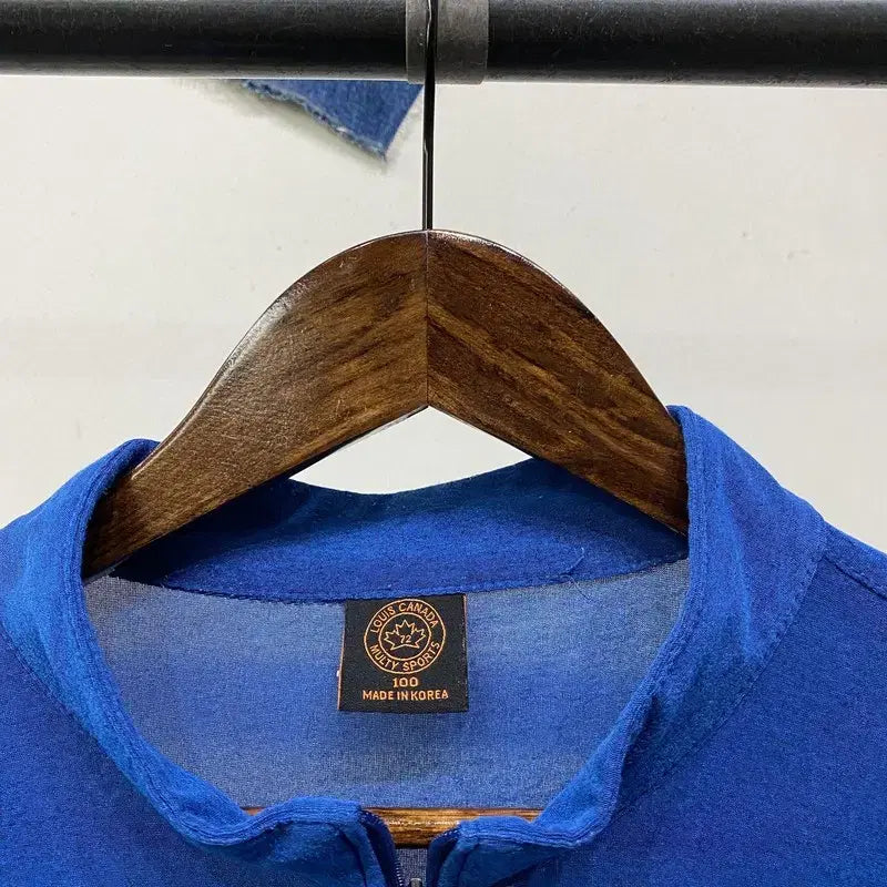 [BUNJANG] Louis Canada Golf Functional Half-Zip Long Sleeve T-Shirt / (105) 루이스캐나다 골프 봄 여름 기능성 반집업 긴팔 티