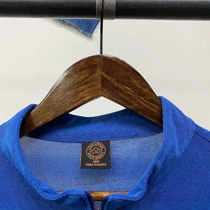 [BUNJANG] Louis Canada Golf Functional Half-Zip Long Sleeve T-Shirt / (105) 루이스캐나다 골프 봄 여름 기능성 반집업 긴팔 티