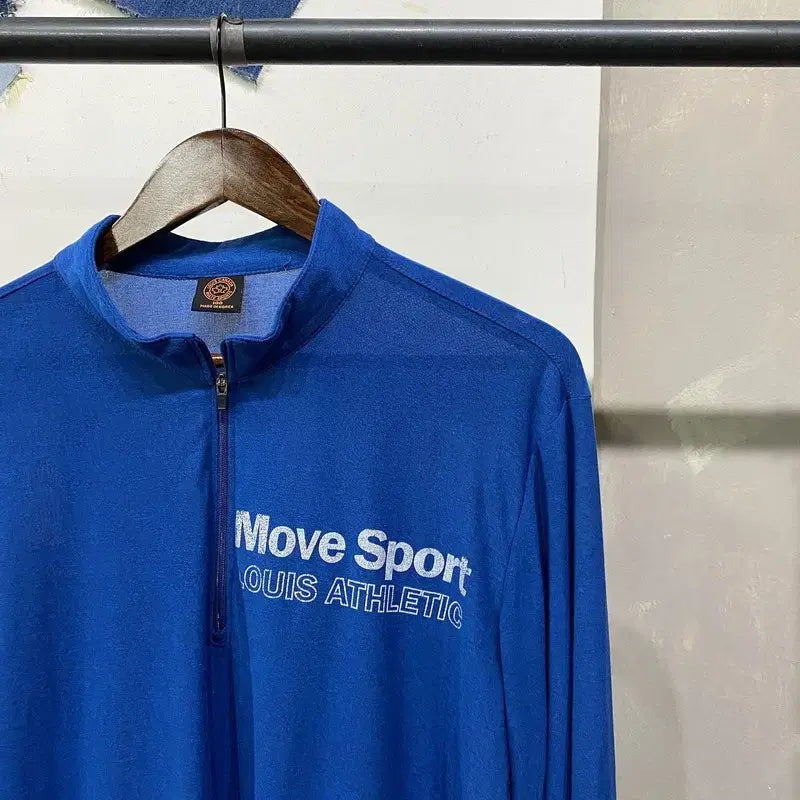 [BUNJANG] Louis Canada Golf Functional Half-Zip Long Sleeve T-Shirt / (105) 루이스캐나다 골프 봄 여름 기능성 반집업 긴팔 티