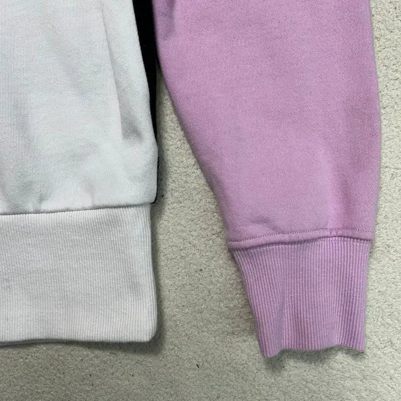 [BUNJANG] DKNY Color Block Cropped Hoodie S / DKNY 스포츠 컬러블록 반크롭 후드티 S
