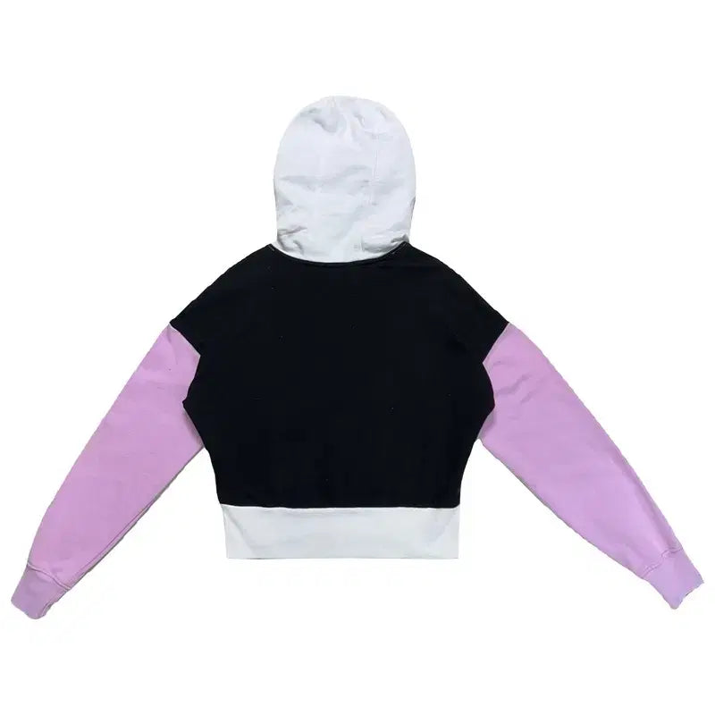 [BUNJANG] DKNY Color Block Cropped Hoodie S / DKNY 스포츠 컬러블록 반크롭 후드티 S