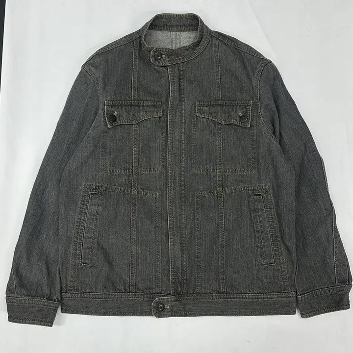 [BUNJANG] Vintage City Boy Y2K Black Denim Jacket / 일본빈티지 시티보이 Y2K 긱시크 펑크 흑청 레트로 데님 남성 청자켓