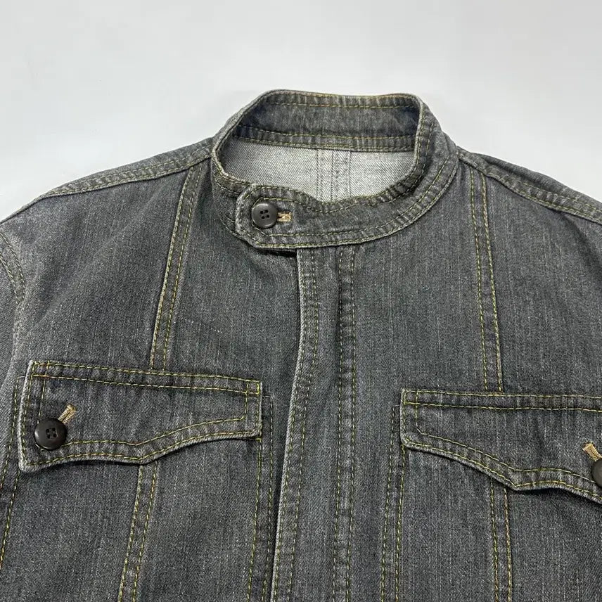 [BUNJANG] Vintage City Boy Y2K Black Denim Jacket / 일본빈티지 시티보이 Y2K 긱시크 펑크 흑청 레트로 데님 남성 청자켓