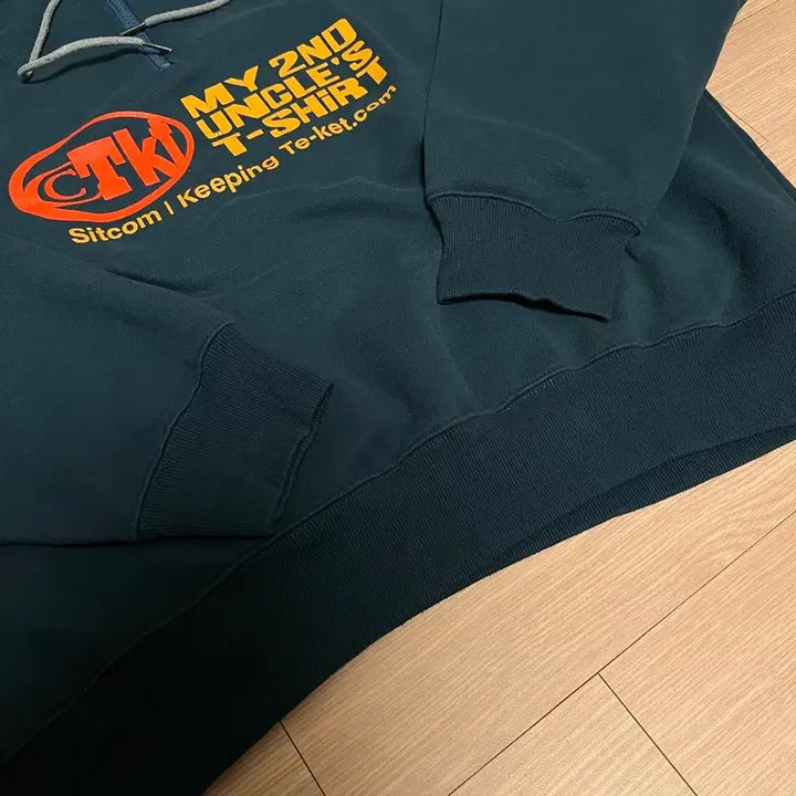 [BUNJANG] Tecket Half-Zip Sweatshirt Blue Green / 테켓 하프집업 맨투맨 블루그린