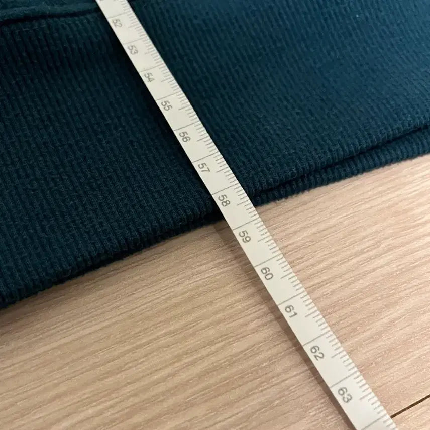 [BUNJANG] Tecket Half-Zip Sweatshirt Blue Green / 테켓 하프집업 맨투맨 블루그린