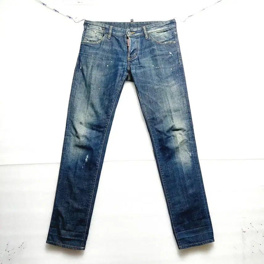 [BUNJANG] Dsquared2 Jeans 48 Vintage Wash Paint Jeans / 디스퀘어드 청바지48(34)*빈티지 워싱*페인트진