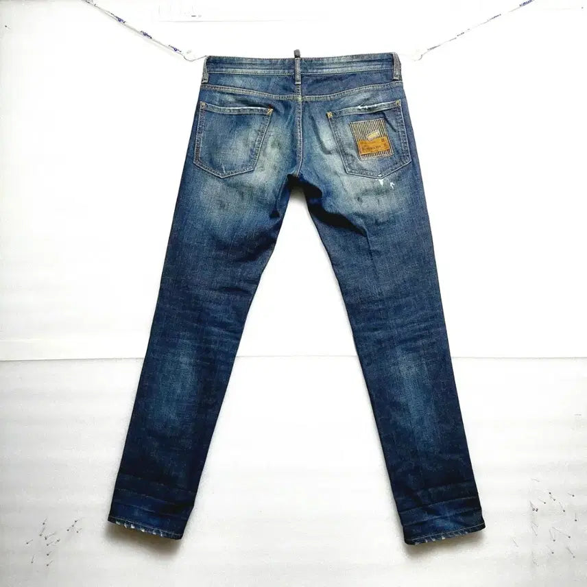 [BUNJANG] Dsquared2 Jeans 48 Vintage Wash Paint Jeans / 디스퀘어드 청바지48(34)*빈티지 워싱*페인트진