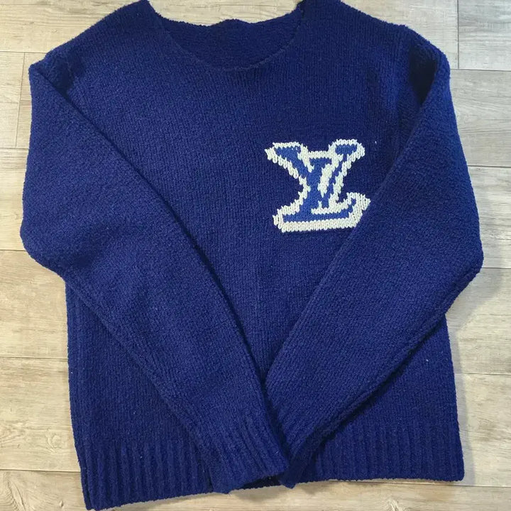 [SOLD OUT] [정품/S급] 루이비통 인타르시아 니트 블루 XL사이즈
