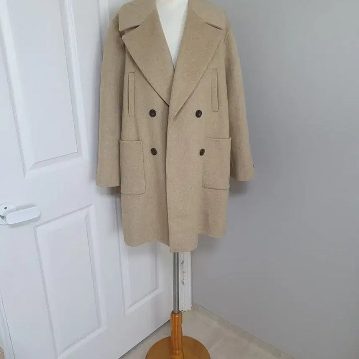 [BUNJANG] SOUP Handmade Beige Coat / (거의새거 수준)66~77 SOUP 숲 핸드메이드 모코트