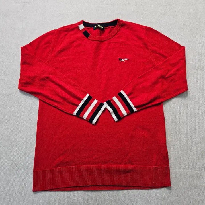 [BUNJANG] L Wool Red Golf Knit / L 울시 레드 골프 니트 0306Y