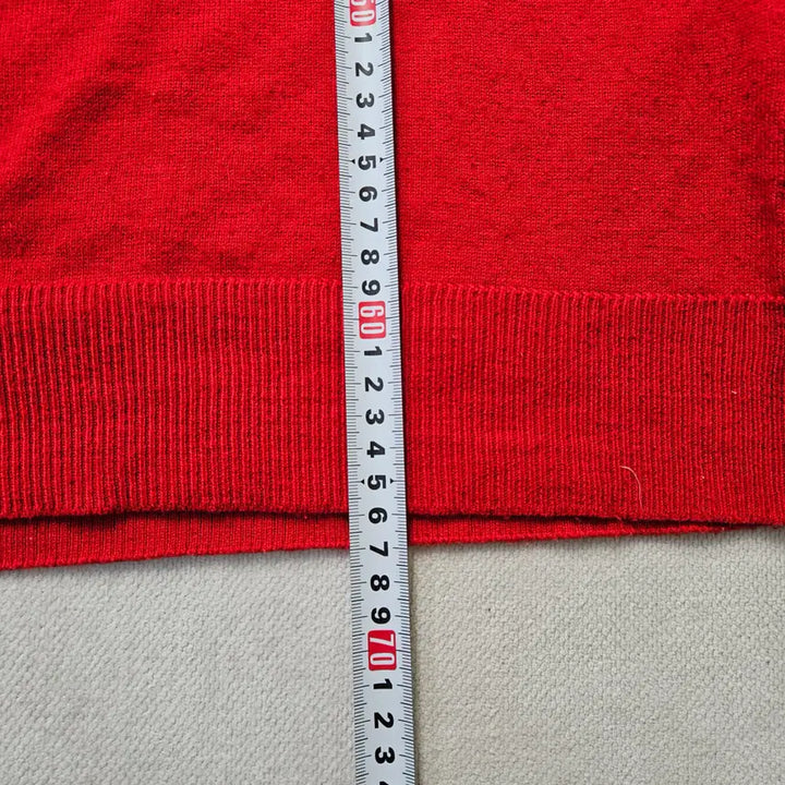 [BUNJANG] L Wool Red Golf Knit / L 울시 레드 골프 니트 0306Y