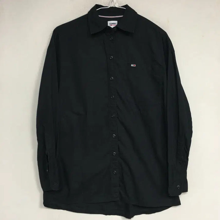 [BUNJANG] Tommy Hilfiger Oversized Shirt - Black / 타미힐피거 신상 여성 오버핏 셔츠 xs