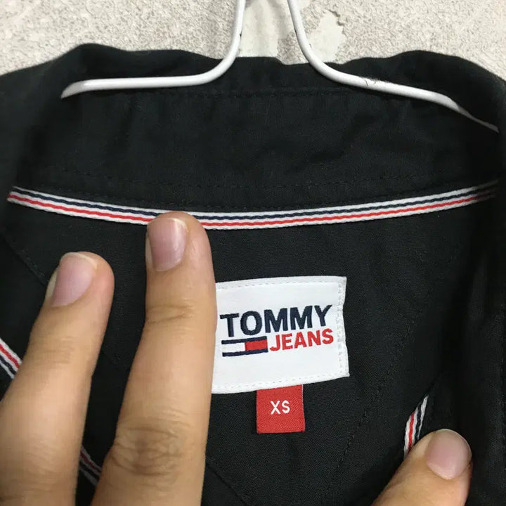 [BUNJANG] Tommy Hilfiger Oversized Shirt - Black / 타미힐피거 신상 여성 오버핏 셔츠 xs