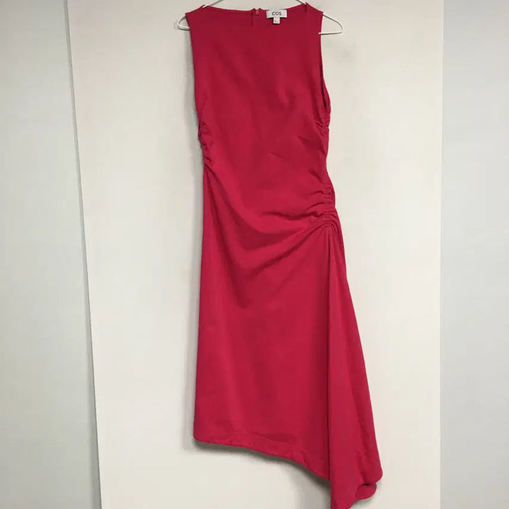 [BUNJANG] COS Asymmetric Gathered Dress - Pink / COS 코스 애시메트릭 개더드 드레스 원피스 S
