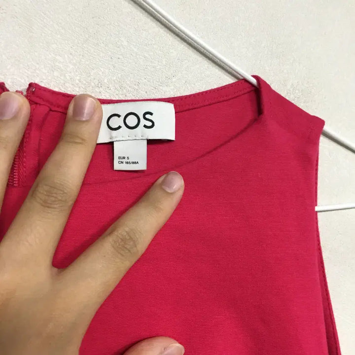 [BUNJANG] COS Asymmetric Gathered Dress - Pink / COS 코스 애시메트릭 개더드 드레스 원피스 S