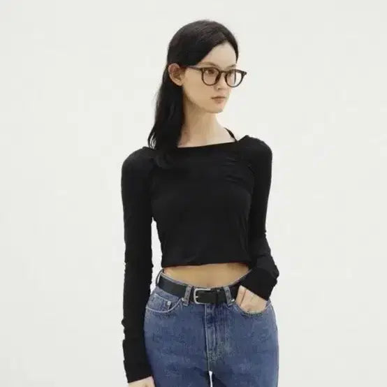 [BUNJANG] Yoonseul Layered T-shirt / 윤슬 레이어드티 아이보리,블랙,그레이 있음