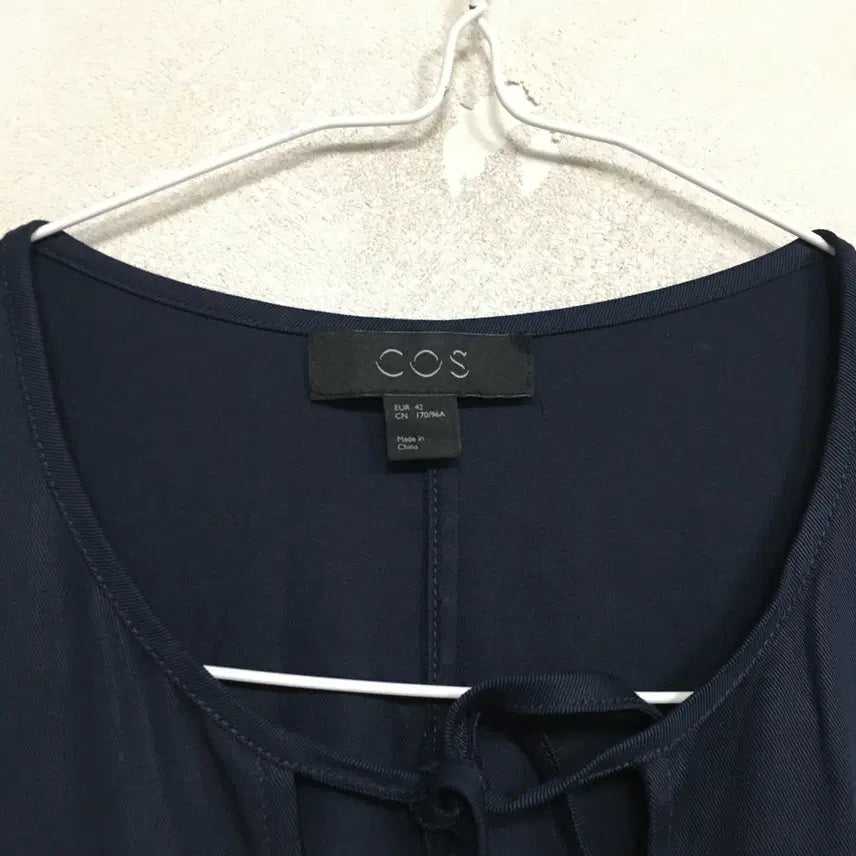 [BUNJANG] COS Drape Panel Dress - Navy - Women&