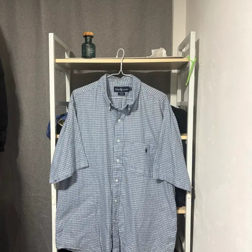 [BUNJANG] Polo Ralph Lauren Checkered Short Sleeve Shirt / [XL/105]폴로 랄프로렌 체크 반팔남방