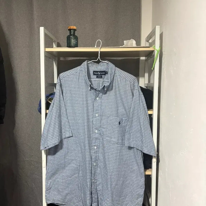 [BUNJANG] Polo Ralph Lauren Checkered Short Sleeve Shirt / [XL/105]폴로 랄프로렌 체크 반팔남방